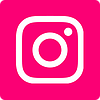 Instagram logo, a white camera inside of a pink box