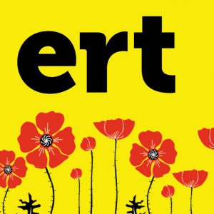ERT logo with red poppies at the bottom
