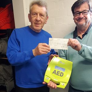 New defibrillator now located at the theatre