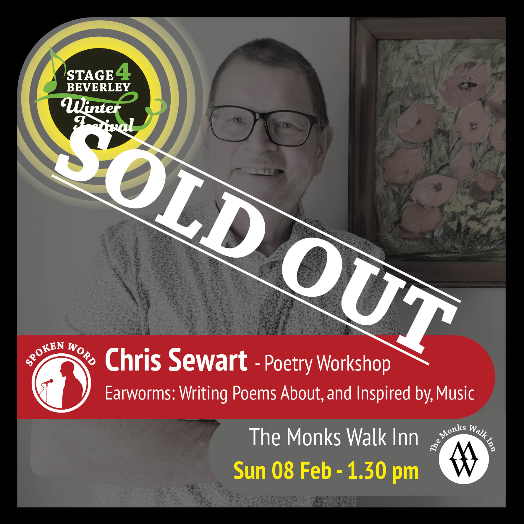 Poetry Workshop – Earworms: Writing Poems About, and Inspired by Music – with Chris Sewart – Stage 4 Beverley