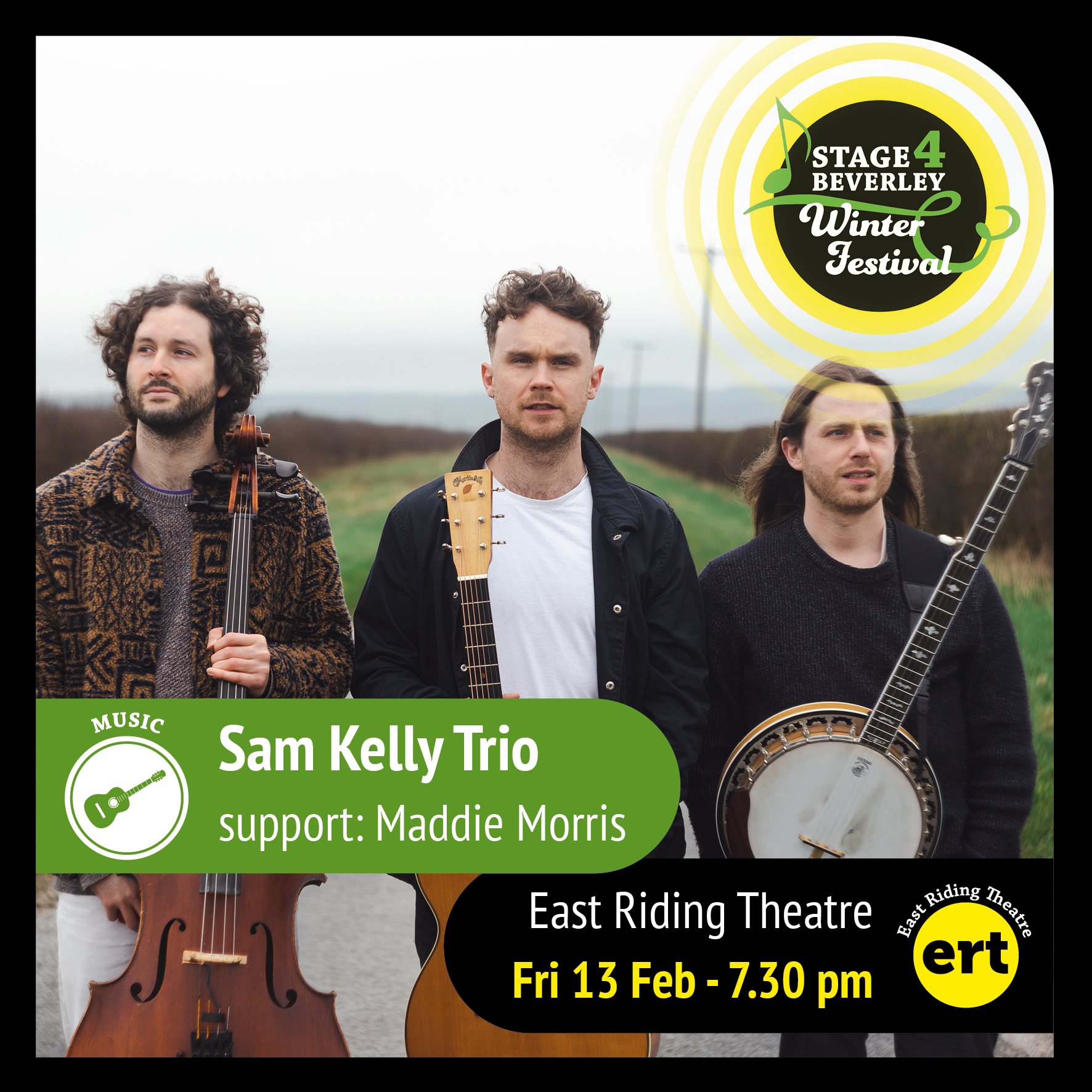 Sam Kelly Trio plus support Maddie Morris – Stage4Beverley
